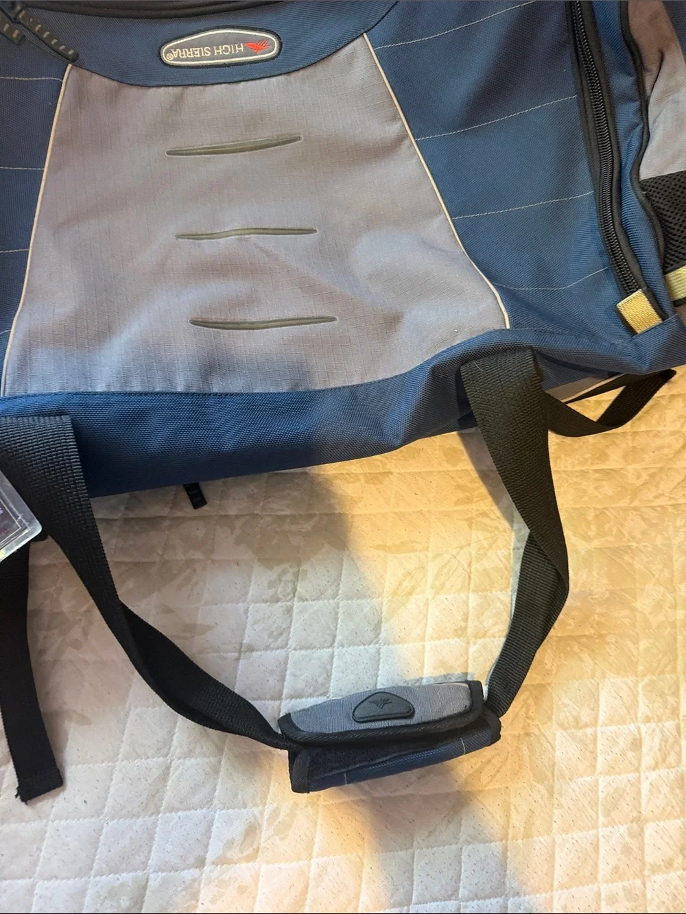 Unbranded Blue and Gray Men’s Duffel Bag with Shoulder Strap
